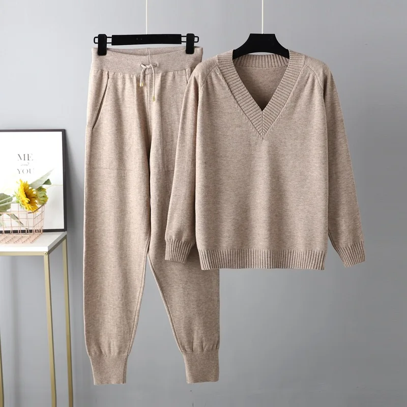 New Autumn Winter Pajamas for Women Casual Sweater Tracksuit 2 Piece Sets Lady Sleepwear Pullover Loose Home Suit Women Outfits
New Autumn Winter Pajamas for Women Casual Sweater Tracksuit 2 Piece Sets Lady Sleepwear Pullover Loose Home Suit Women Outfits
