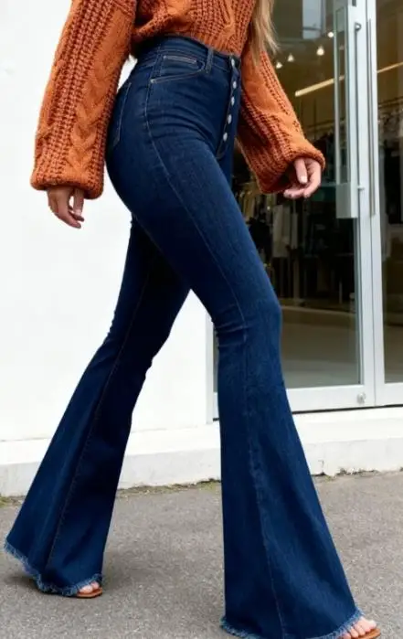 2026 Elegant Sexy Spring and Autumn Washed Slim Fit High Waisted Women's Jeans Flared Pants Female Trouser Casual Bottom
2026 Elegant Sexy Spring and Autumn Washed Slim Fit High Waisted Women's Jeans Flared Pants Female Trouser Casual Bottom