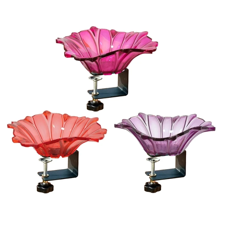 Elegant Flower Bird Birdbaths Bowl for Railing Tray for Seed Water Sand Outdoor Bird Bath Feeder Add Aesthetic
Elegant Flower Bird Birdbaths Bowl for Railing Tray for Seed Water Sand Outdoor Bird Bath Feeder Add Aesthetic