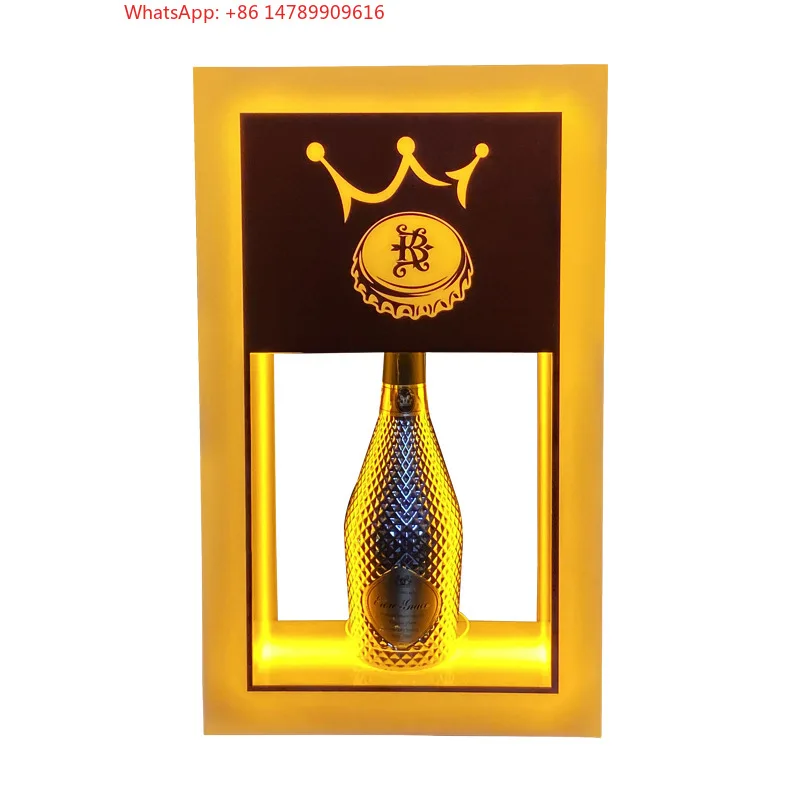 High-End Bespoke LED Bottle Display RackLuxury Golden Light Frame LED Lighted Tequila Bottle Presenter Bottles Service Glorifi
High-End Bespoke LED Bottle Display RackLuxury Golden Light Frame LED Lighted Tequila Bottle Presenter Bottles Service Glorifi
