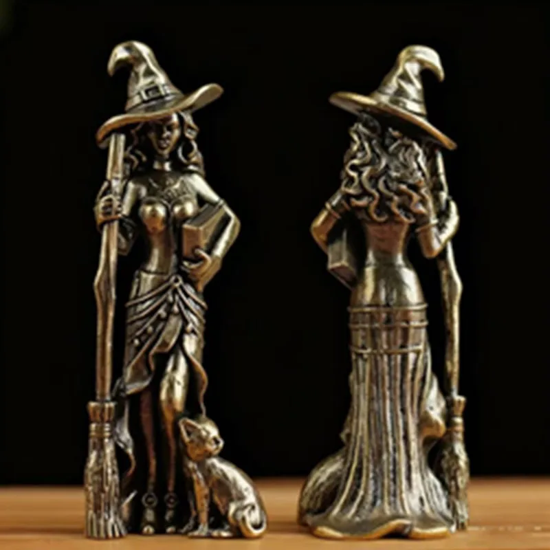 3pcs/set Brass Creative Broom Moon Witch Ornament Magical Moon Witch Figure Home Decoration The Wizard Statue Desk Accessories
3pcs/set Brass Creative Broom Moon Witch Ornament Magical Moon Witch Figure Home Decoration The Wizard Statue Desk Accessories