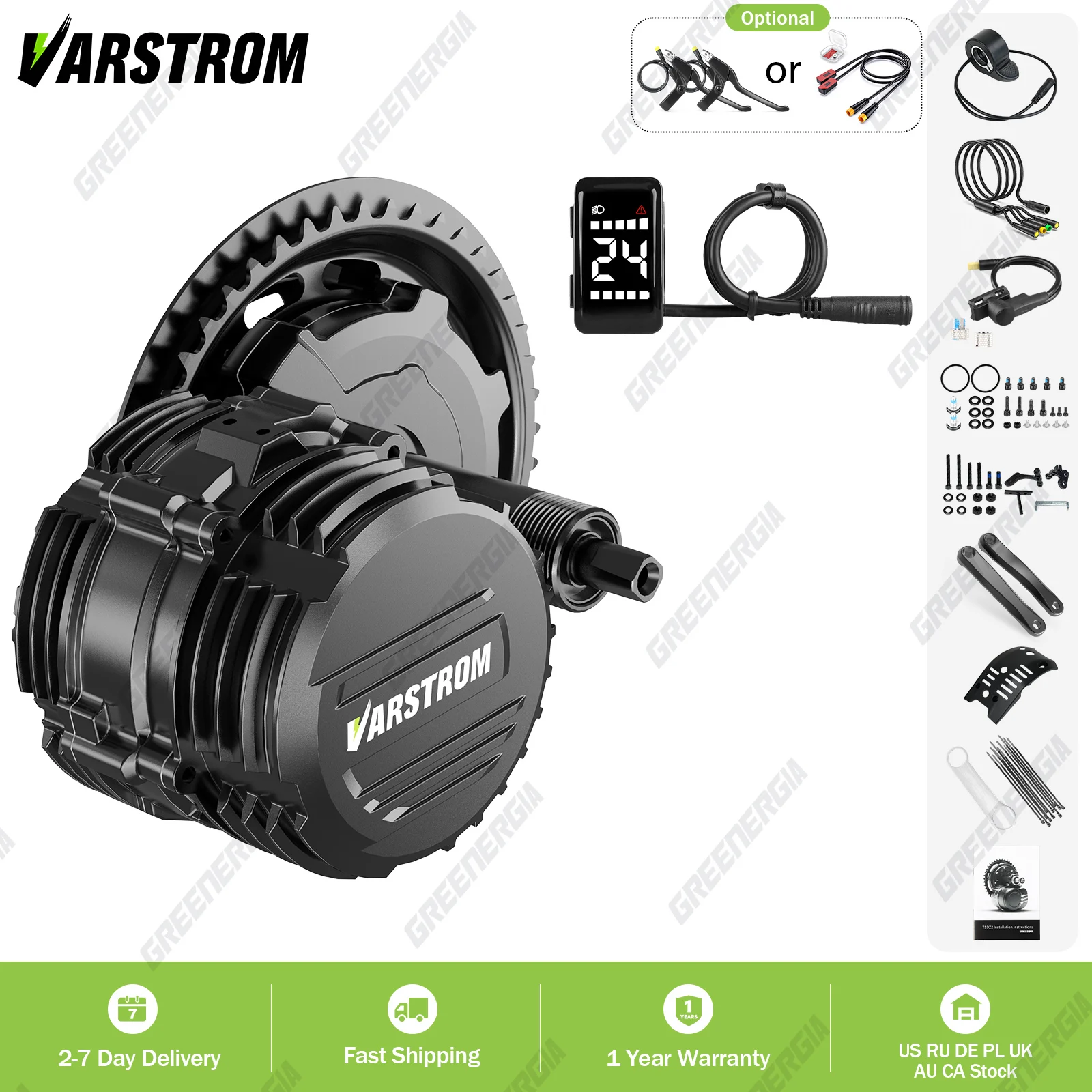 Varstrom TSDZ16 1000W Motor Mid Motor Kits Torque Sensor Ebike Engine Electric Bicycle Conversion Kit 68-73mm
Varstrom TSDZ16 1000W Motor Mid Motor Kits Torque Sensor Ebike Engine Electric Bicycle Conversion Kit 68-73mm