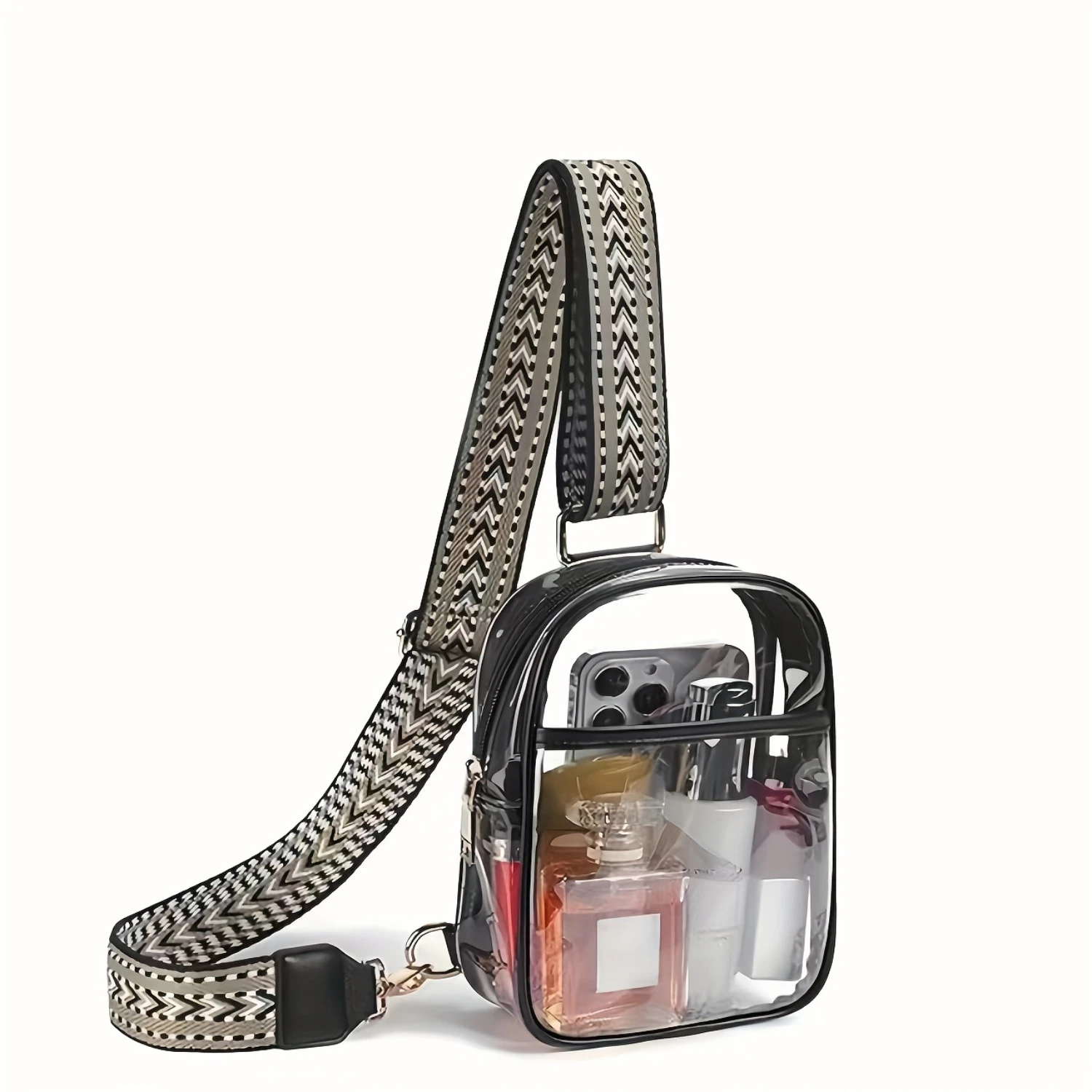 Crossbody Bag For Women, Fashion With Jacquard Style Strap, Lightweight Shoulder Sling Bag For Sports & Travel
Crossbody Bag For Women, Fashion With Jacquard Style Strap, Lightweight Shoulder Sling Bag For Sports & Travel