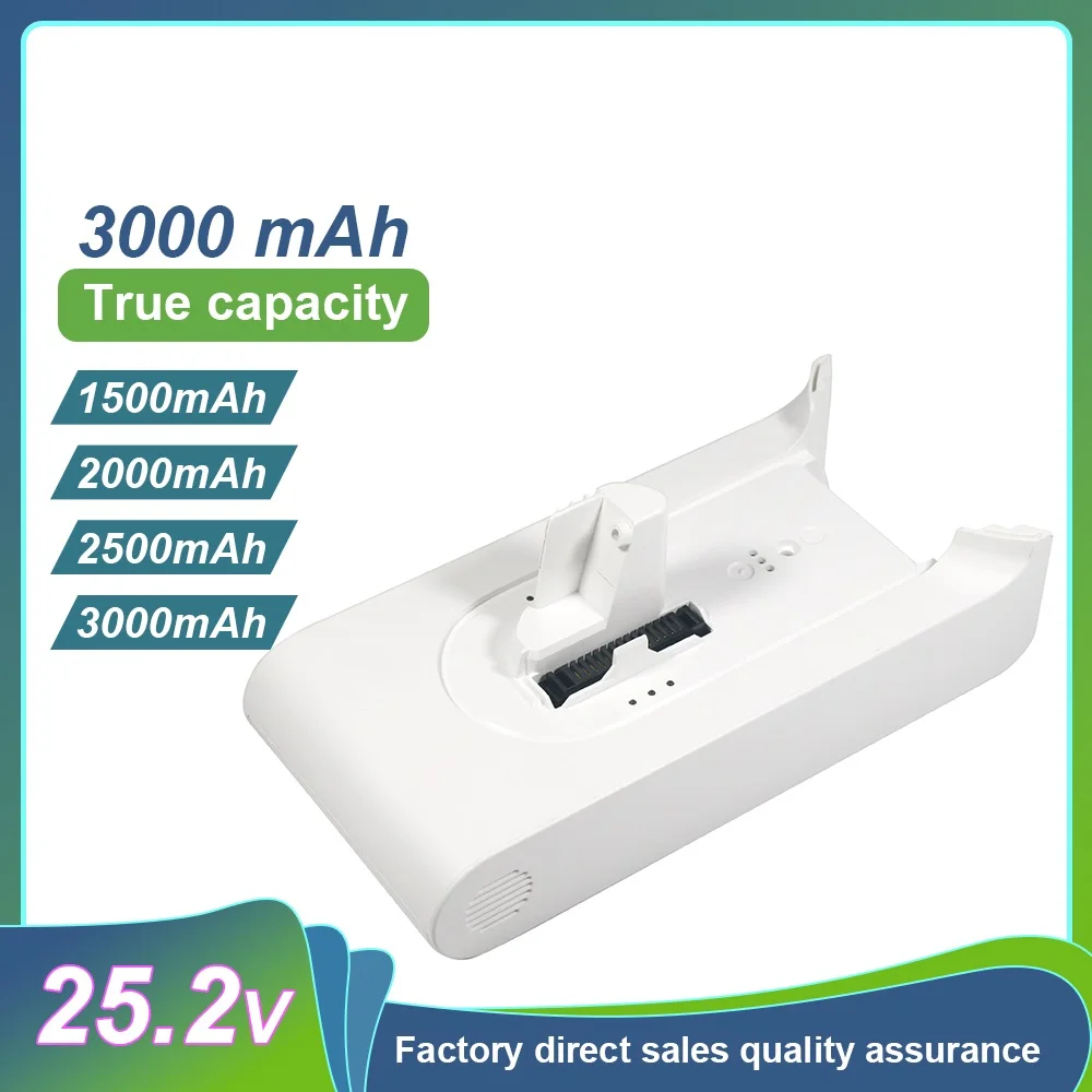 18650 7S1P 25.2V 2.5Ah 3Ah Li-ion Battery for Xiaomi Mi 1C Handheld Cordless Vacuum Cleaner Accessories SCWXCQ02ZHM
18650 7S1P 25.2V 2.5Ah 3Ah Li-ion Battery for Xiaomi Mi 1C Handheld Cordless Vacuum Cleaner Accessories SCWXCQ02ZHM