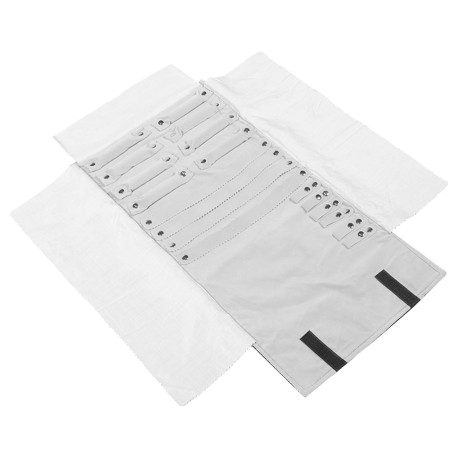 Jewelry Roll Bag Velvet 12 Rings 12 Earrings 6 Necklaces Travel Storage Organizer Case Lightweight Grey Lining Jewelry Packaging
Jewelry Roll Bag Velvet 12 Rings 12 Earrings 6 Necklaces Travel Storage Organizer Case Lightweight Grey Lining Jewelry Packaging