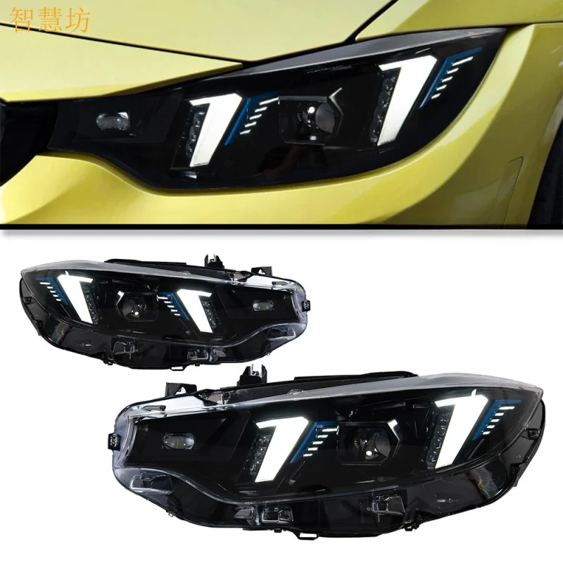 Фара в сборе для BMW 4 серии (2013-2020), модели F32, F36, F82, с модифицированными «зубьями», светодиодными дневными ходовыми огнями
Фара в сборе для BMW 4 серии (2013-2020), модели F32, F36, F82, с модифицированными «зубьями», светодиодными дневными ходовыми огнями