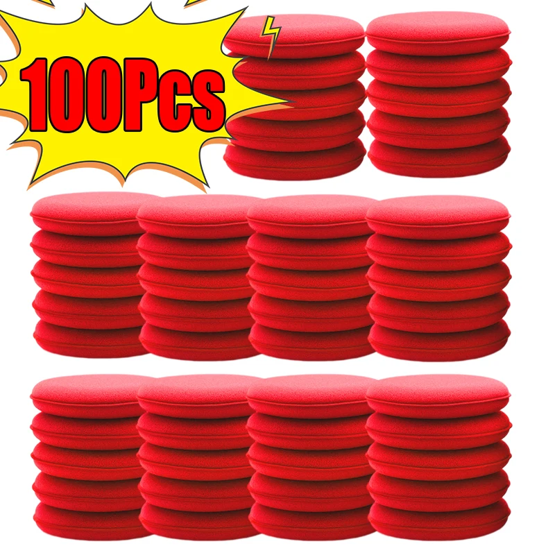 100Pcs Car Waxing Polish Sponges Red Car Detailing Tools High Density Foam Applicator Pads Curing Car Wash Polishing Sponge
100Pcs Car Waxing Polish Sponges Red Car Detailing Tools High Density Foam Applicator Pads Curing Car Wash Polishing Sponge