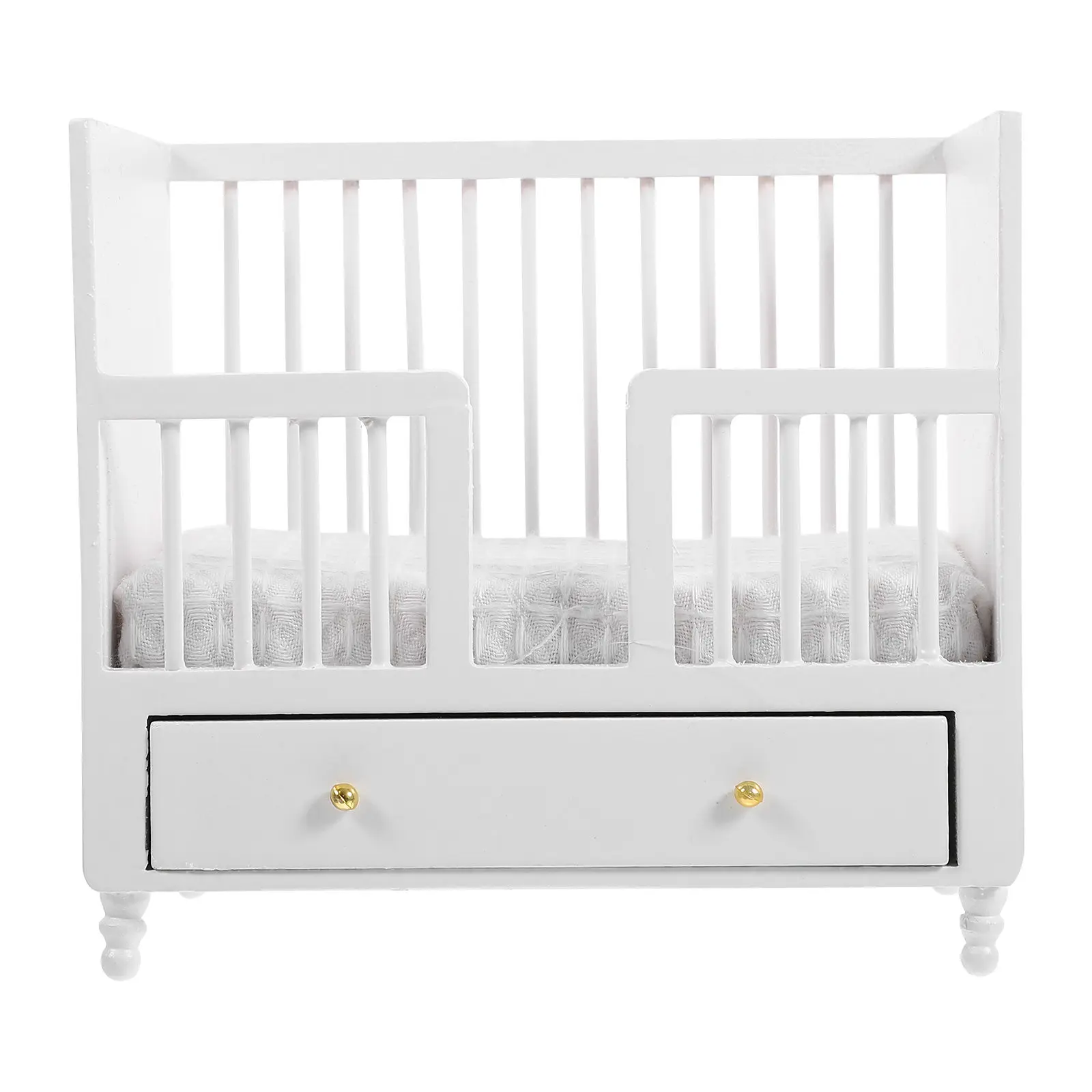 Miniature Crib Baby Bed Natural Safe Material Smooth Lines Stable Frame Mattress Included Mini House Furniture Decoration
Miniature Crib Baby Bed Natural Safe Material Smooth Lines Stable Frame Mattress Included Mini House Furniture Decoration
