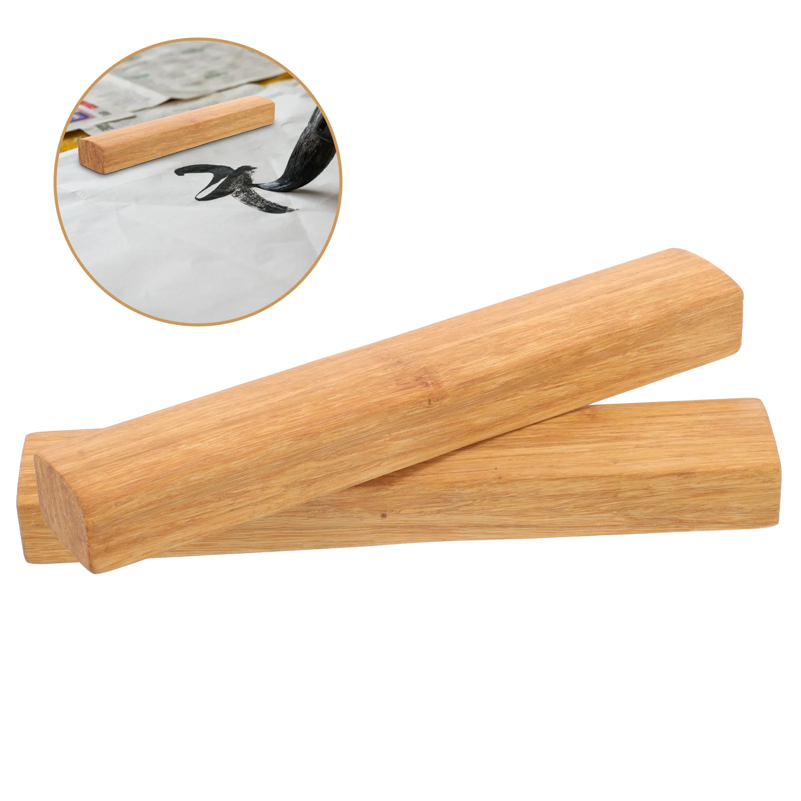 2Pcs Bamboo Wooden Calligraphy Paperweight Sturdy Decorative Office Writing Gift for Practice Supplies Calligraphy Supplies
2Pcs Bamboo Wooden Calligraphy Paperweight Sturdy Decorative Office Writing Gift for Practice Supplies Calligraphy Supplies