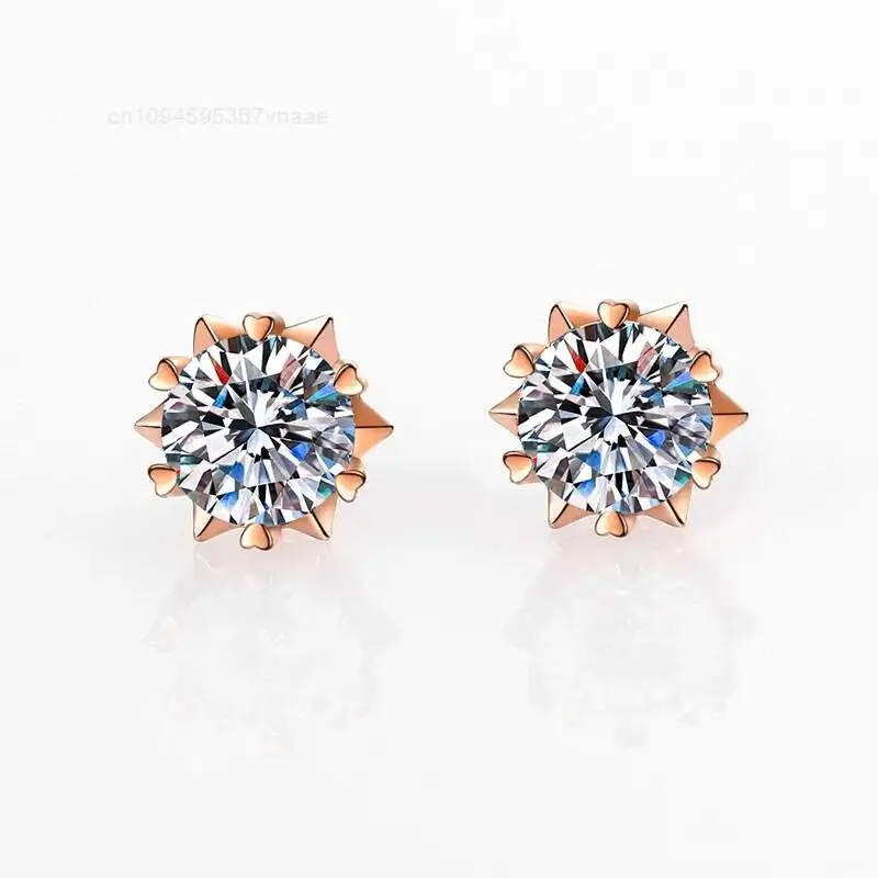 GRA Moissanite 925 Sterling Silver Stud Earring 14K Yellow White Gold Plated Lab Created Diamond for Women Men
GRA Moissanite 925 Sterling Silver Stud Earring 14K Yellow White Gold Plated Lab Created Diamond for Women Men