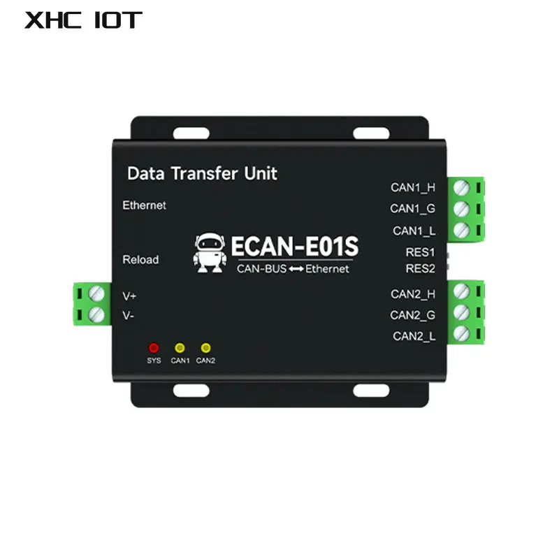Can to Ethernet Protocol Converter Can2.0 Protocol XHCIOT ECAN-E01S TCP/UDP Can Relay DC 8-28V Converter Dual Channel Isolation
Can to Ethernet Protocol Converter Can2.0 Protocol XHCIOT ECAN-E01S TCP/UDP Can Relay DC 8-28V Converter Dual Channel Isolation