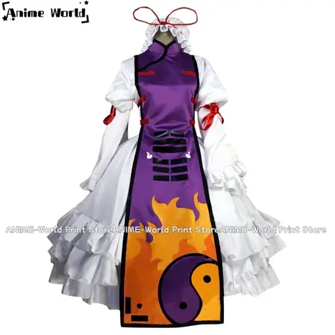 《Custom Size》Anime Touhou Project Bogie Yakumo Yukari Cosplay Costume Any Size