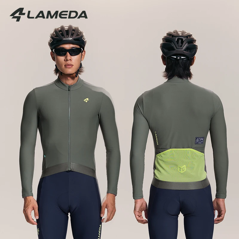 LAMEDA Winter Fleece Men's Road Bike Long Sleeve Jersey Thermal Fleece Man MTB Cycling Jacket for Cold Weather Bike Riding Gear
LAMEDA Winter Fleece Men's Road Bike Long Sleeve Jersey Thermal Fleece Man MTB Cycling Jacket for Cold Weather Bike Riding Gear