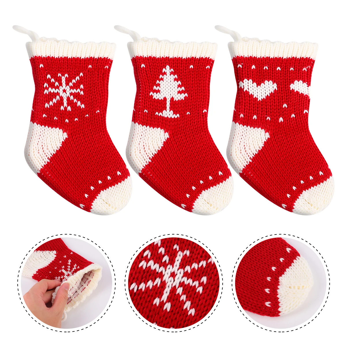 3pcs Wool Stockings Bright Color Thick Cables Ribbed Knit Cuffs Pattern Decorations Suitable Christmas Indoor Outdoor
3pcs Wool Stockings Bright Color Thick Cables Ribbed Knit Cuffs Pattern Decorations Suitable Christmas Indoor Outdoor
