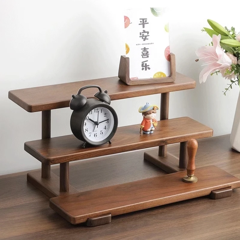 Solid Walnut Shelf Step Display Stand Cottagecore Stress Relief Decor No Assembly Desktop Organizer for Books Jewelry Relaxing
Solid Walnut Shelf Step Display Stand Cottagecore Stress Relief Decor No Assembly Desktop Organizer for Books Jewelry Relaxing