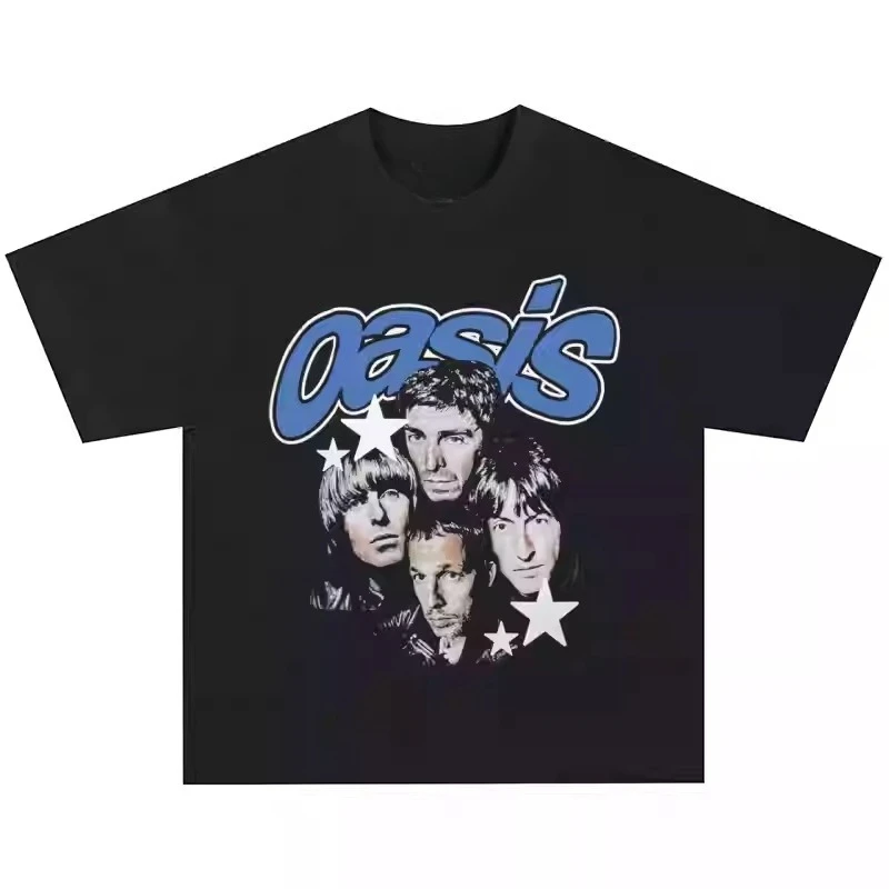 Новинка 2025 года, футболка Oasis Band Rock с коротким рукавом, тяжелая свободная американская уличная футболка в стиле ретро с коротким рукавом
Новинка 2025 года, футболка Oasis Band Rock с коротким рукавом, тяжелая свободная американская уличная футболка в стиле ретро с коротким рукавом