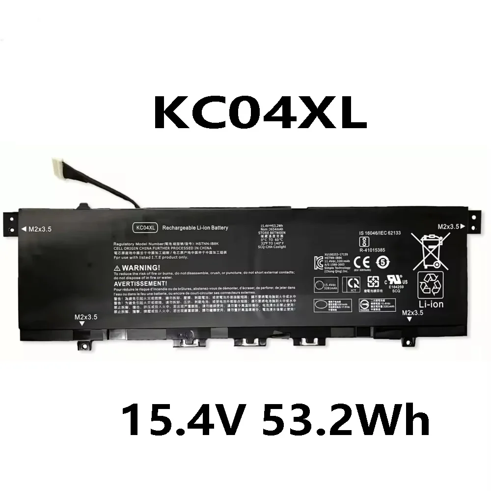 KC04XL 15.4V 53.2Wh original laptop battery for HP ENVY 13 x360 PC 13 13-ah0001la HSTNN-DB8P Li-lon
KC04XL 15.4V 53.2Wh original laptop battery for HP ENVY 13 x360 PC 13 13-ah0001la HSTNN-DB8P Li-lon