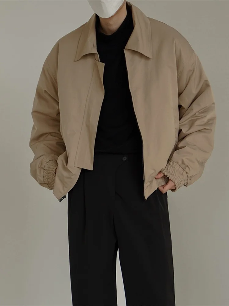 Retro Spring Autumn Loose Fit ort Jaet Men's Casual Coat Couple's Faionable Outerwear Zipper Closure Long Sve
Retro Spring Autumn Loose Fit ort Jaet Men's Casual Coat Couple's Faionable Outerwear Zipper Closure Long Sve