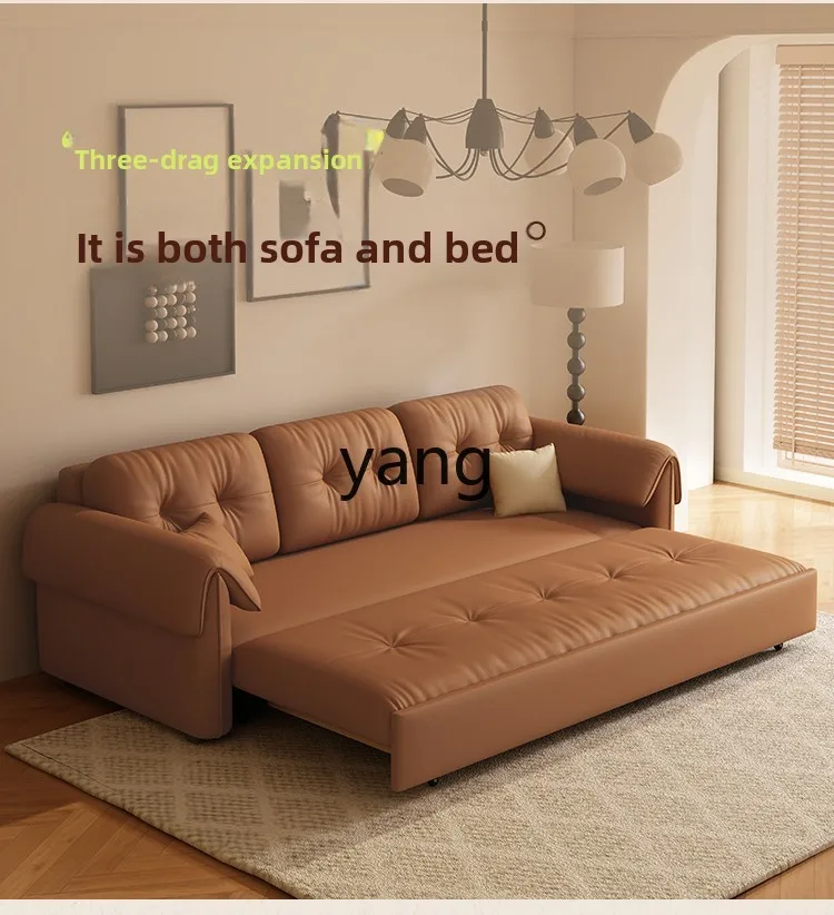 LMM retro style folding sofa bed integrated dual-purpose small apartment living room cat claw leather pull-out bed
LMM retro style folding sofa bed integrated dual-purpose small apartment living room cat claw leather pull-out bed