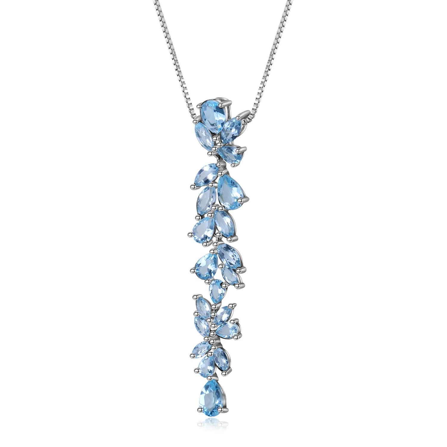 Natural Topaz Silver Necklace - Unique Gemstone Bead Design S925 Sterling Silver Pendant
Natural Topaz Silver Necklace - Unique Gemstone Bead Design S925 Sterling Silver Pendant