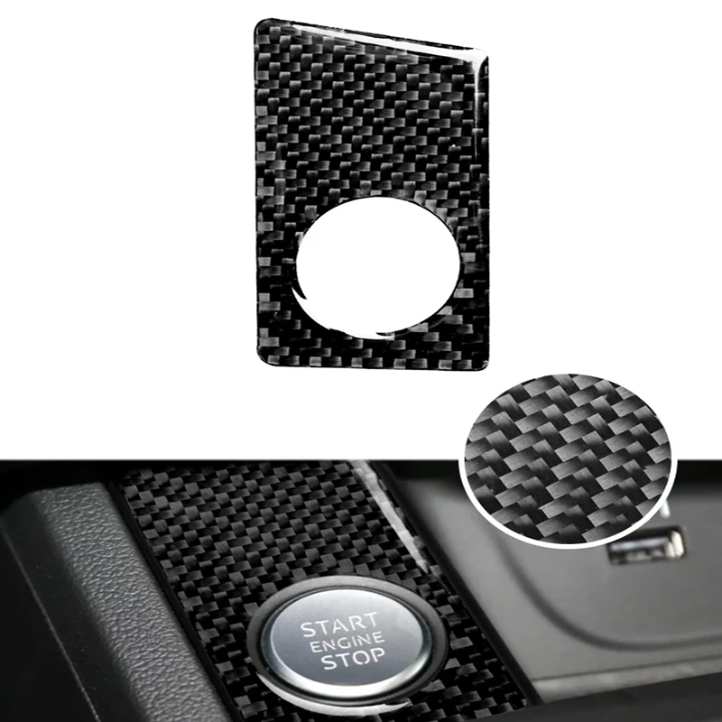 Carbon Fiber Car Engine Start-Stop Ignition Cover Bezel Black Sticker Audi A4L 2017-2019 B9 Interior Styling Accessories Left
Carbon Fiber Car Engine Start-Stop Ignition Cover Bezel Black Sticker Audi A4L 2017-2019 B9 Interior Styling Accessories Left