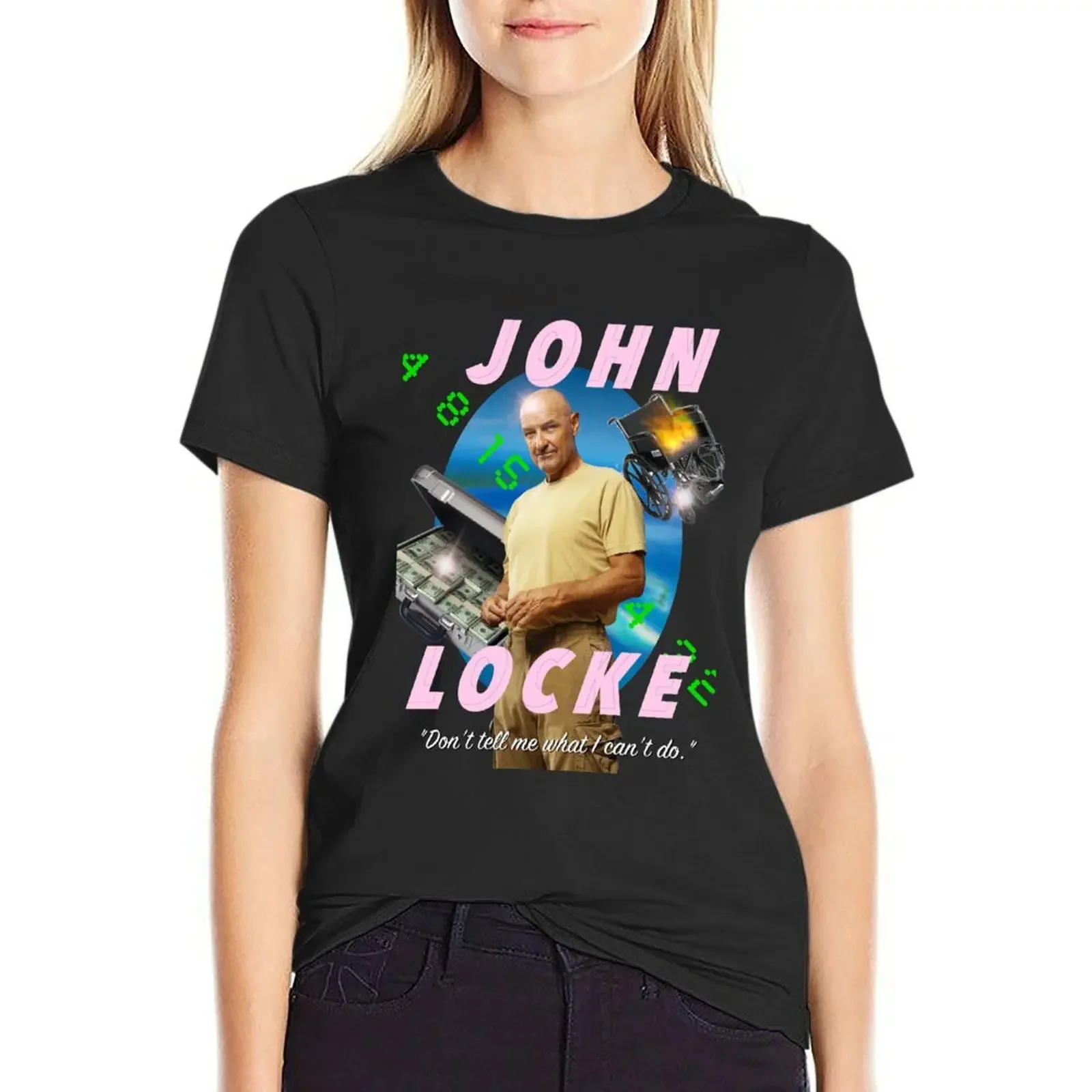 LOST - JOHN LOCKE T-Shirt Female clothing tops summer top plus size tops white t-shirt dress for Women sexy
LOST - JOHN LOCKE T-Shirt Female clothing tops summer top plus size tops white t-shirt dress for Women sexy