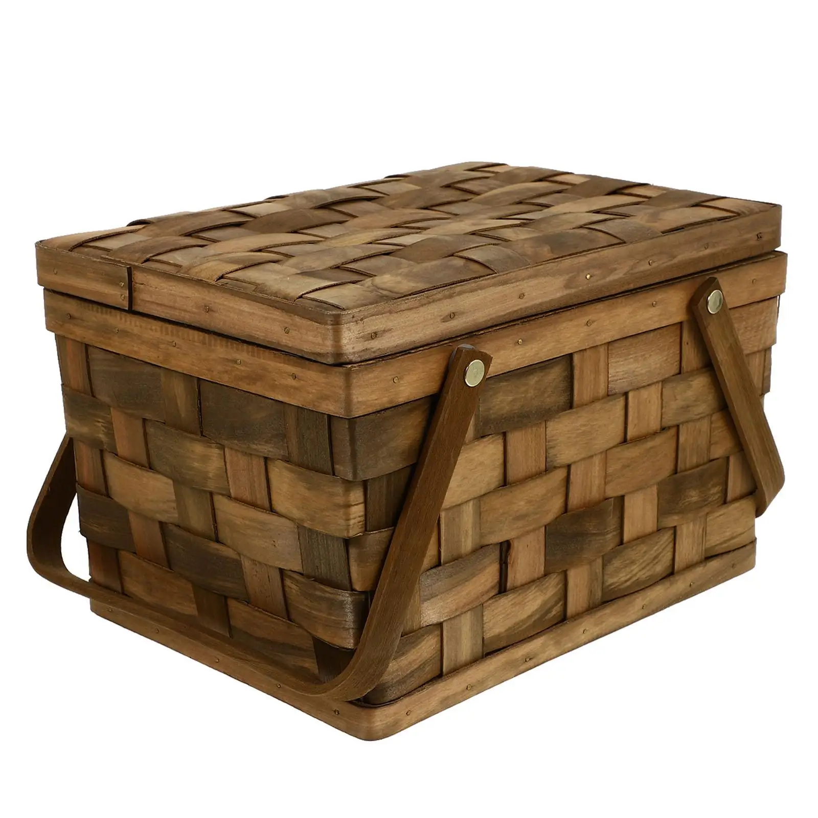 Woven Storage Basket Lid Portable Picnic Basket for Bread Snacks Toys Sundries Kitchen Utensils Home ganization Wood Handmade
Woven Storage Basket Lid Portable Picnic Basket for Bread Snacks Toys Sundries Kitchen Utensils Home ganization Wood Handmade