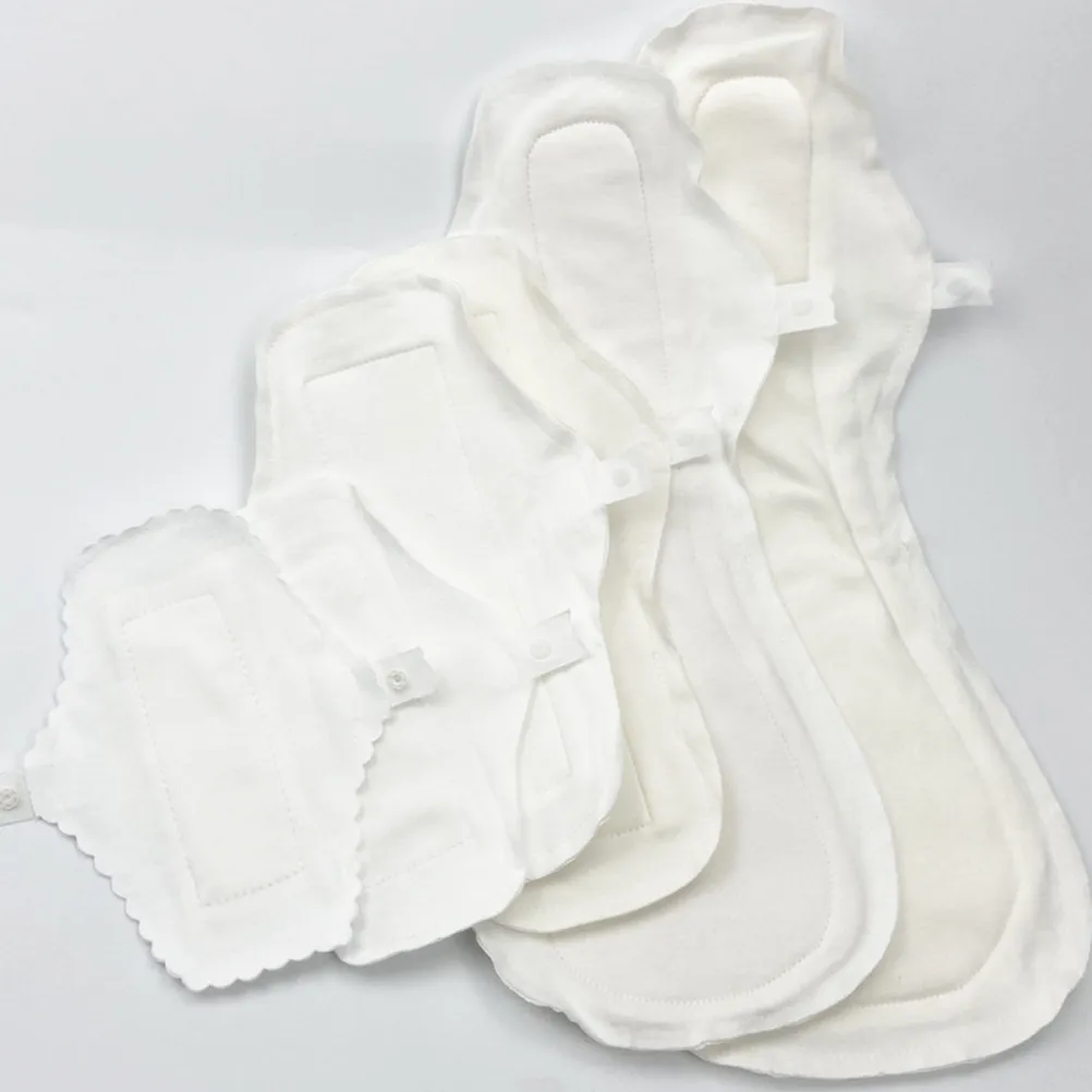 9Pcs Reusable Sanitary Pads Waterproof Cotton Menstrual Pads Washable for 2-3 Times Comfortable Button Fastening 180Mm White
9Pcs Reusable Sanitary Pads Waterproof Cotton Menstrual Pads Washable for 2-3 Times Comfortable Button Fastening 180Mm White