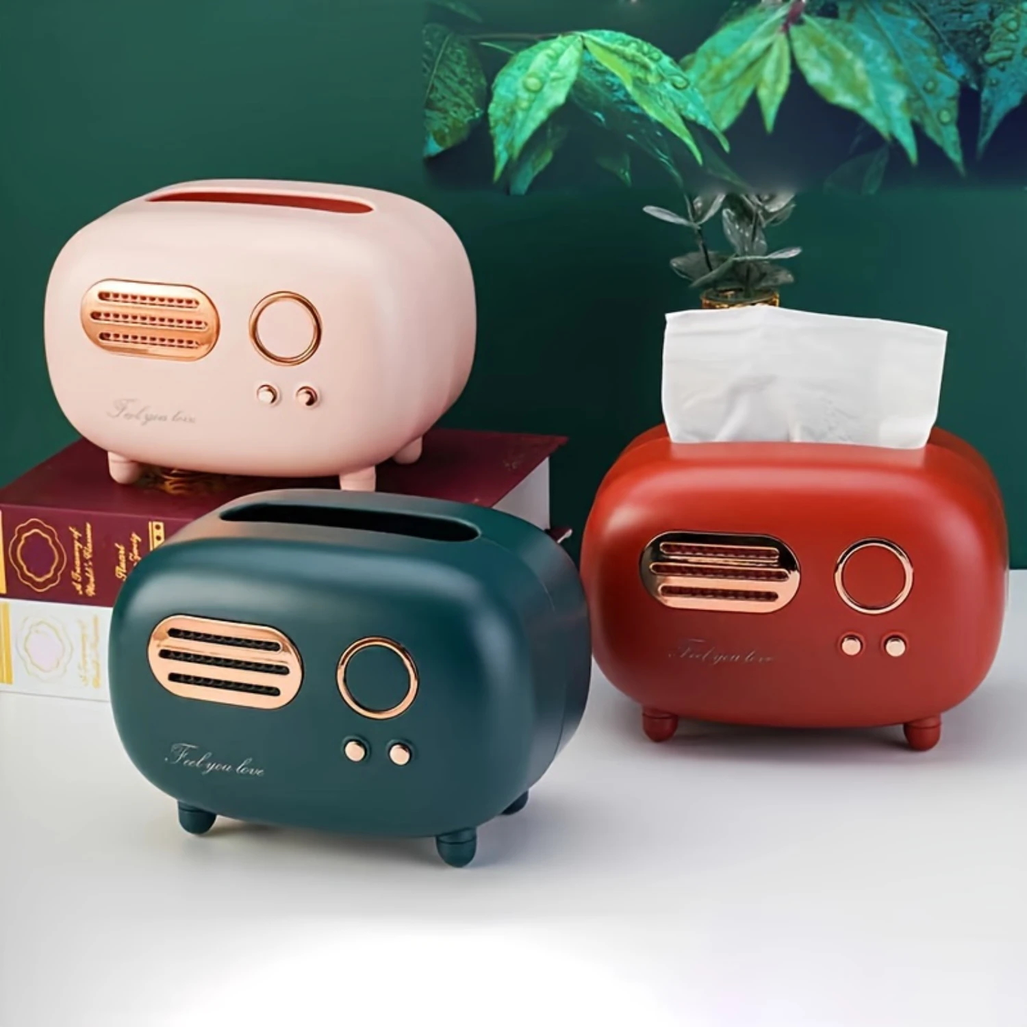 Vintage Radio-Styled Tissue Box Multifunctional Desk Organizer & Decorative Paper Dispenser
Vintage Radio-Styled Tissue Box Multifunctional Desk Organizer & Decorative Paper Dispenser