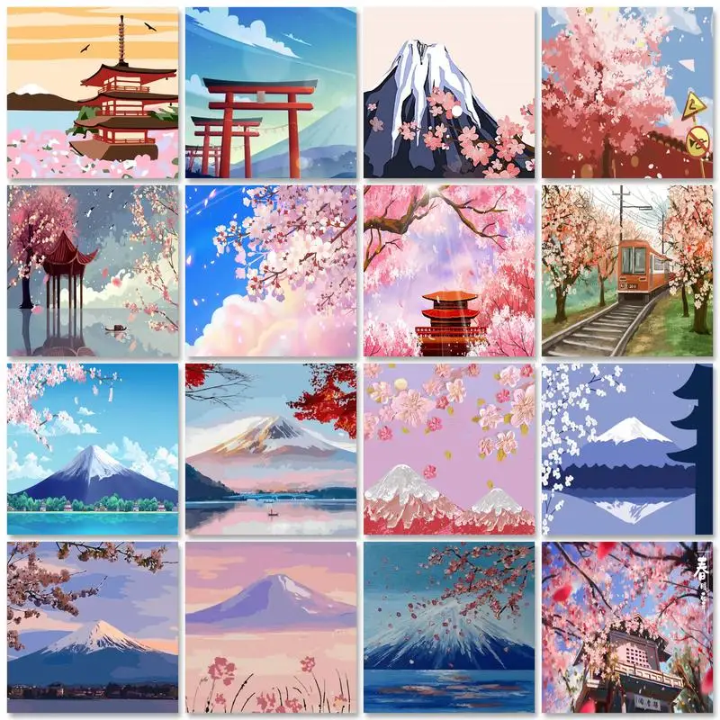 20x20cm Framed Cherry Blossom Scenery Painting By Numbers Kits Diy Idea Landscape Number Painting Unique Gift Picture On Numbers
20x20cm Framed Cherry Blossom Scenery Painting By Numbers Kits Diy Idea Landscape Number Painting Unique Gift Picture On Numbers