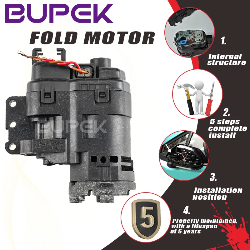 BUPEK Car power Door Side MirrorFold Motor For Dodge Attitude Toyota Vitz Yaris Mitsubishi ASX Mirage RVR Lancer Space Attrage
BUPEK Car power Door Side MirrorFold Motor For Dodge Attitude Toyota Vitz Yaris Mitsubishi ASX Mirage RVR Lancer Space Attrage