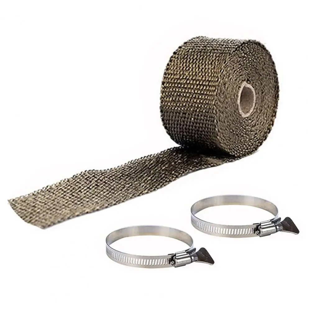 Fireproof Ribbon with 2 Clamps Adjustable Exhaust Insulation Wrapping Gear Stove Tube Fireproof Pipe Wrap for Power Line
Fireproof Ribbon with 2 Clamps Adjustable Exhaust Insulation Wrapping Gear Stove Tube Fireproof Pipe Wrap for Power Line
