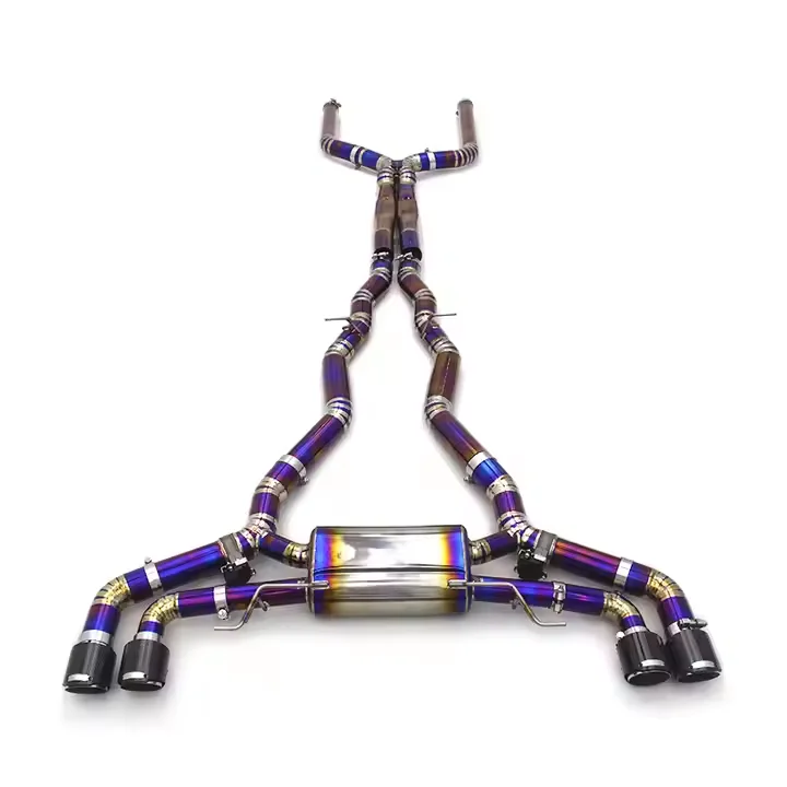 OBM Titanium Alloy Racing Catback Exhaust System For BMW X5M/X6M 4.4TT 2015-2023 Muffler Exhaust Pipe
OBM Titanium Alloy Racing Catback Exhaust System For BMW X5M/X6M 4.4TT 2015-2023 Muffler Exhaust Pipe