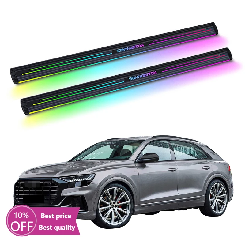 Автоматическая электропитание Cc, неоновая светодиодная подсветка, боковая подножка для Audi Q8 2020-2025
Автоматическая электропитание Cc, неоновая светодиодная подсветка, боковая подножка для Audi Q8 2020-2025