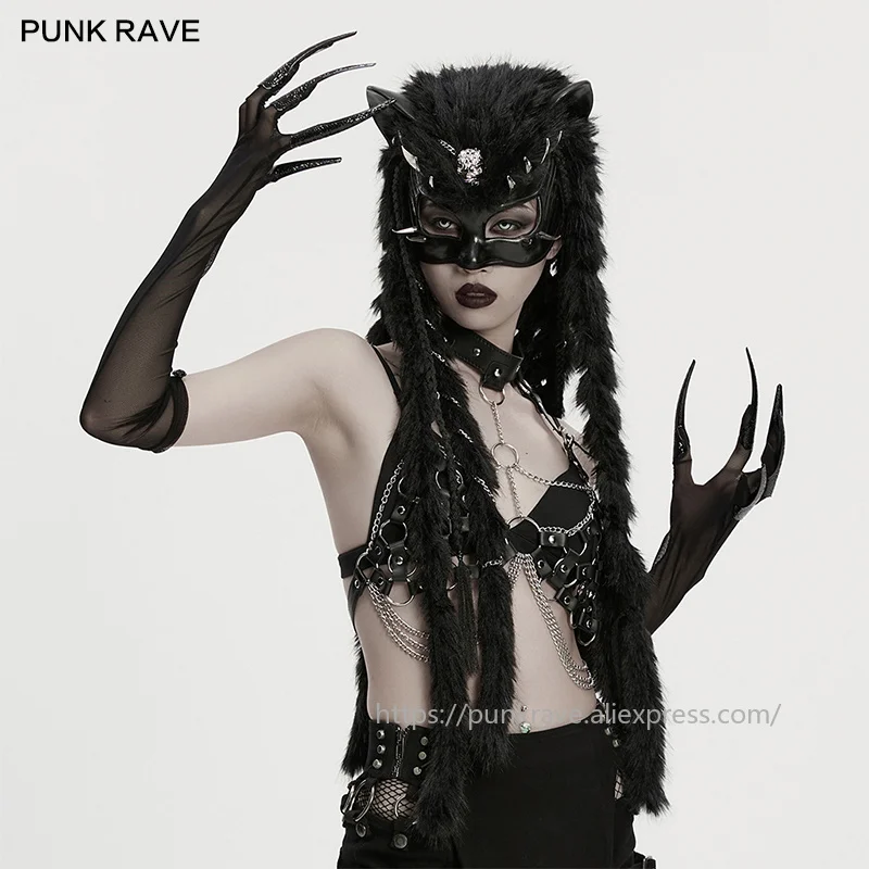 PUNK RAVE Women's Goth Stretch Mesh & Fluffy Fabric Gloves Unique Elegance Dark Demon Fingers Dangerous Charm Club Accessory
PUNK RAVE Women's Goth Stretch Mesh & Fluffy Fabric Gloves Unique Elegance Dark Demon Fingers Dangerous Charm Club Accessory