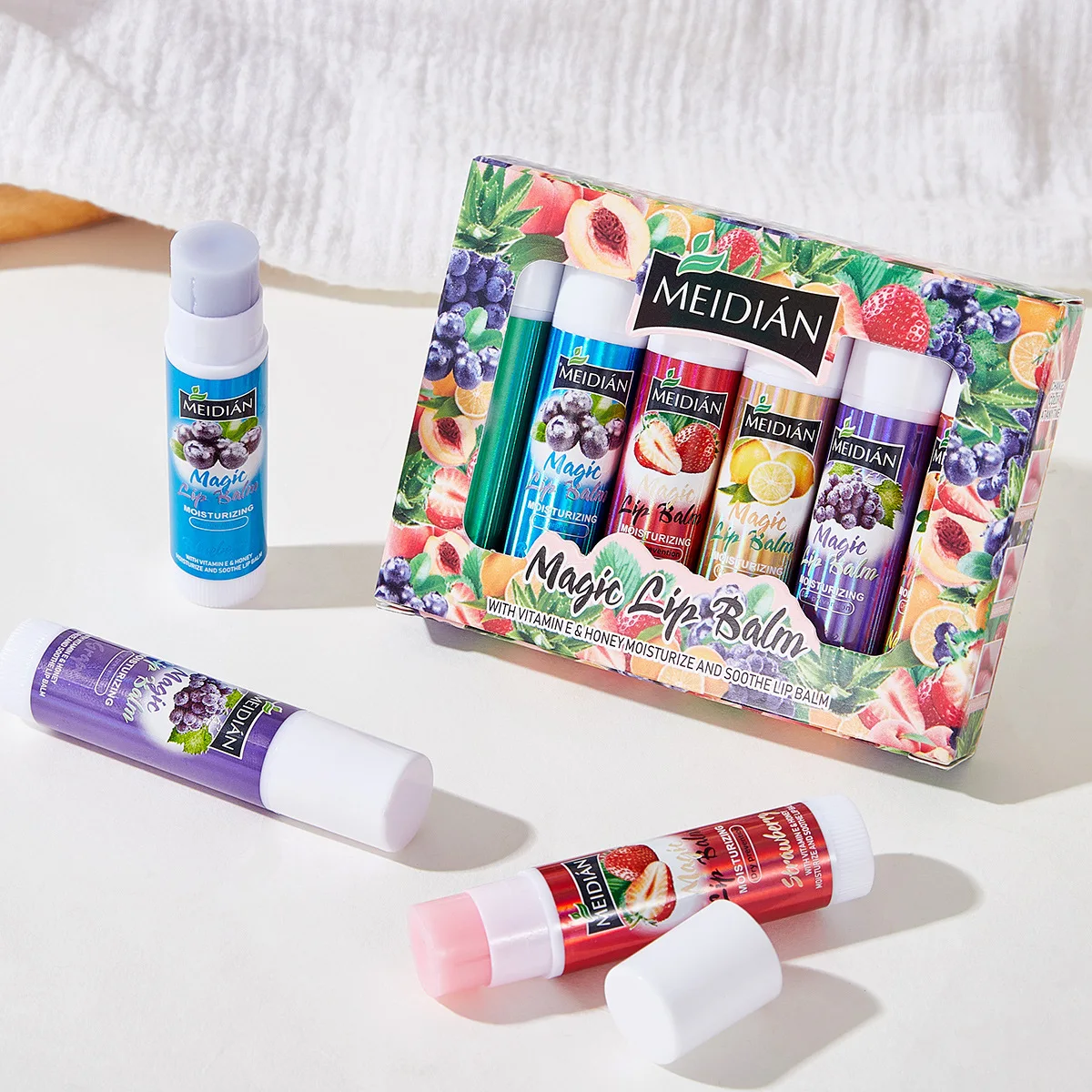 Anti-dry and Cracked Lip Care 6-piece Set, Hydrating and Exfoliating Lipstick, Moisturizing Fruit Lip Balm
Anti-dry and Cracked Lip Care 6-piece Set, Hydrating and Exfoliating Lipstick, Moisturizing Fruit Lip Balm