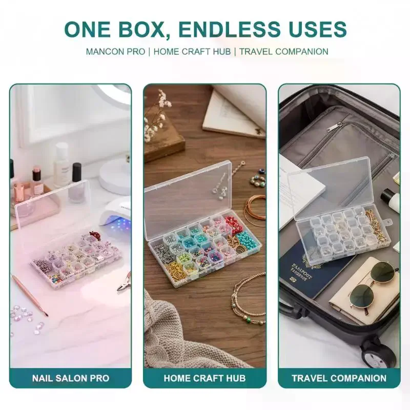 28 Slot Adjustable Compartment Storage Box Clear Plastic Organizer for Jewelry Making Craft Accessories Screws Beads
28 Slot Adjustable Compartment Storage Box Clear Plastic Organizer for Jewelry Making Craft Accessories Screws Beads