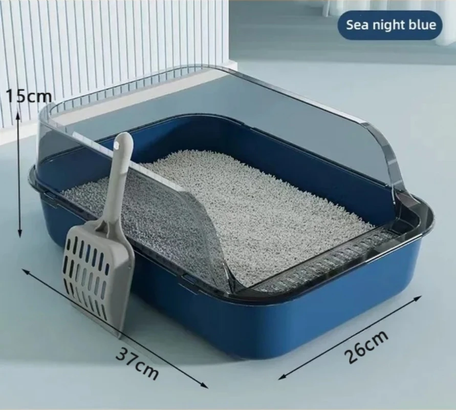 Premium, Luxurious High-Quality Large Spacious Plastic Cat Litter Box with Anti-Splash Design for Open Cats Toilet. High Capacit
Premium, Luxurious High-Quality Large Spacious Plastic Cat Litter Box with Anti-Splash Design for Open Cats Toilet. High Capacit