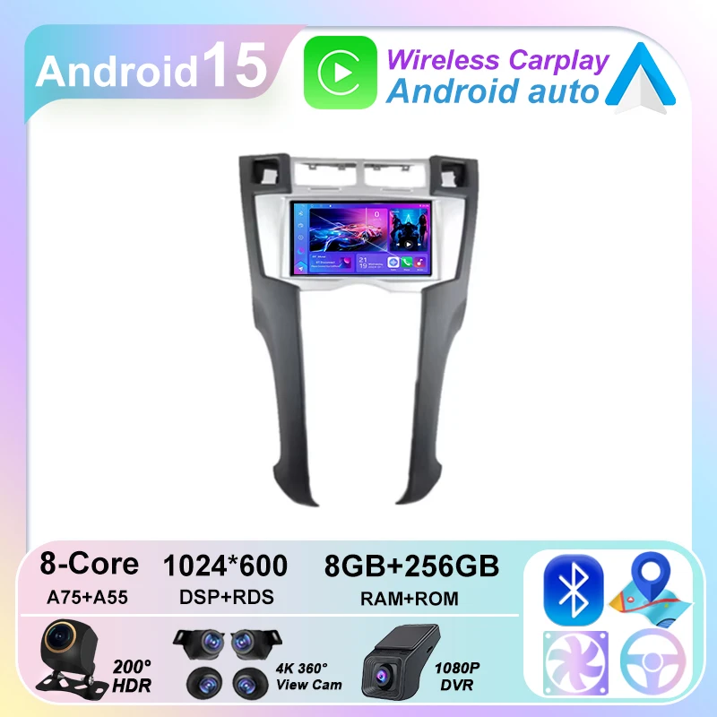 7 "para Toyota Yaris 2005 2006 2007 - 2011Android 15 Carplay Auto Radio Navigation GPS reproductor de vídeo Multimedia BT 5.0
7 "para Toyota Yaris 2005 2006 2007 - 2011Android 15 Carplay Auto Radio Navigation GPS reproductor de vídeo Multimedia BT 5.0