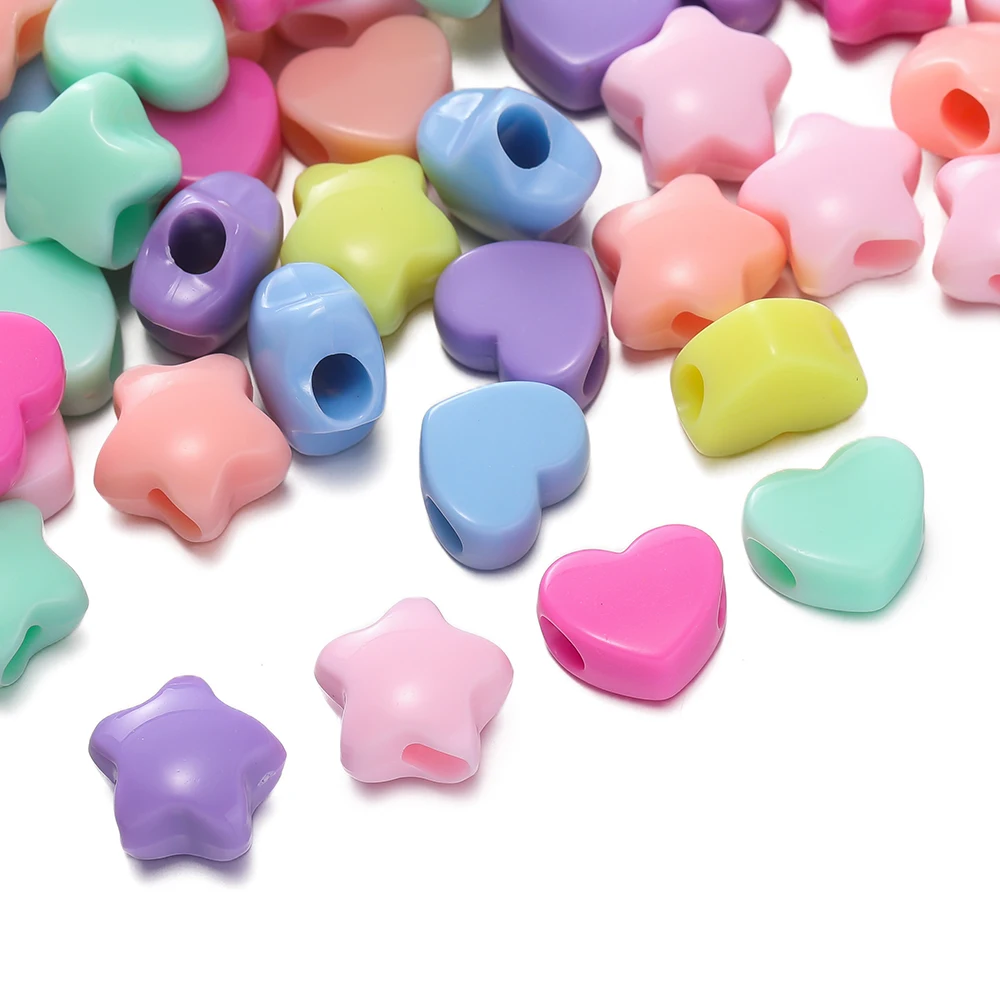 30pcs Acrylic Mixed Color Large Hole Beads Heart Star Shaped Spacer Beads for DIY Necklace Bracelet Jewelry Making Finding
30pcs Acrylic Mixed Color Large Hole Beads Heart Star Shaped Spacer Beads for DIY Necklace Bracelet Jewelry Making Finding