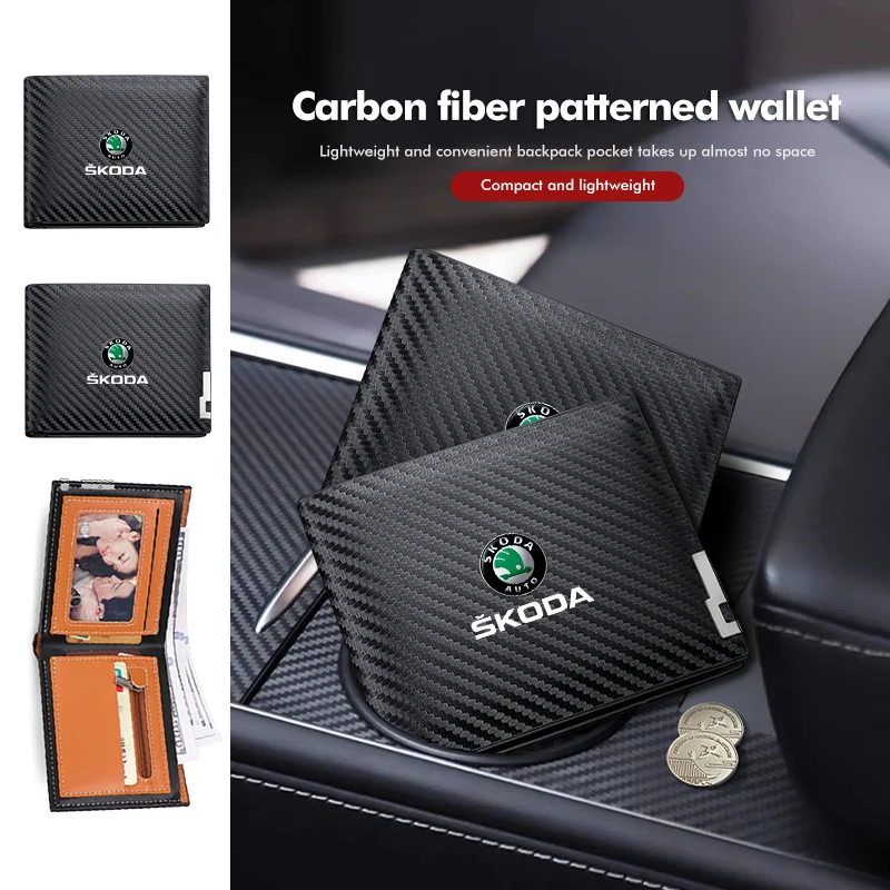 Portable Men Short Card Holder Purses Coin Bag Holder Wallet Accessories For Skoda Fabia Kamiq Superb MK3 VisionS Yeti Scala
Portable Men Short Card Holder Purses Coin Bag Holder Wallet Accessories For Skoda Fabia Kamiq Superb MK3 VisionS Yeti Scala