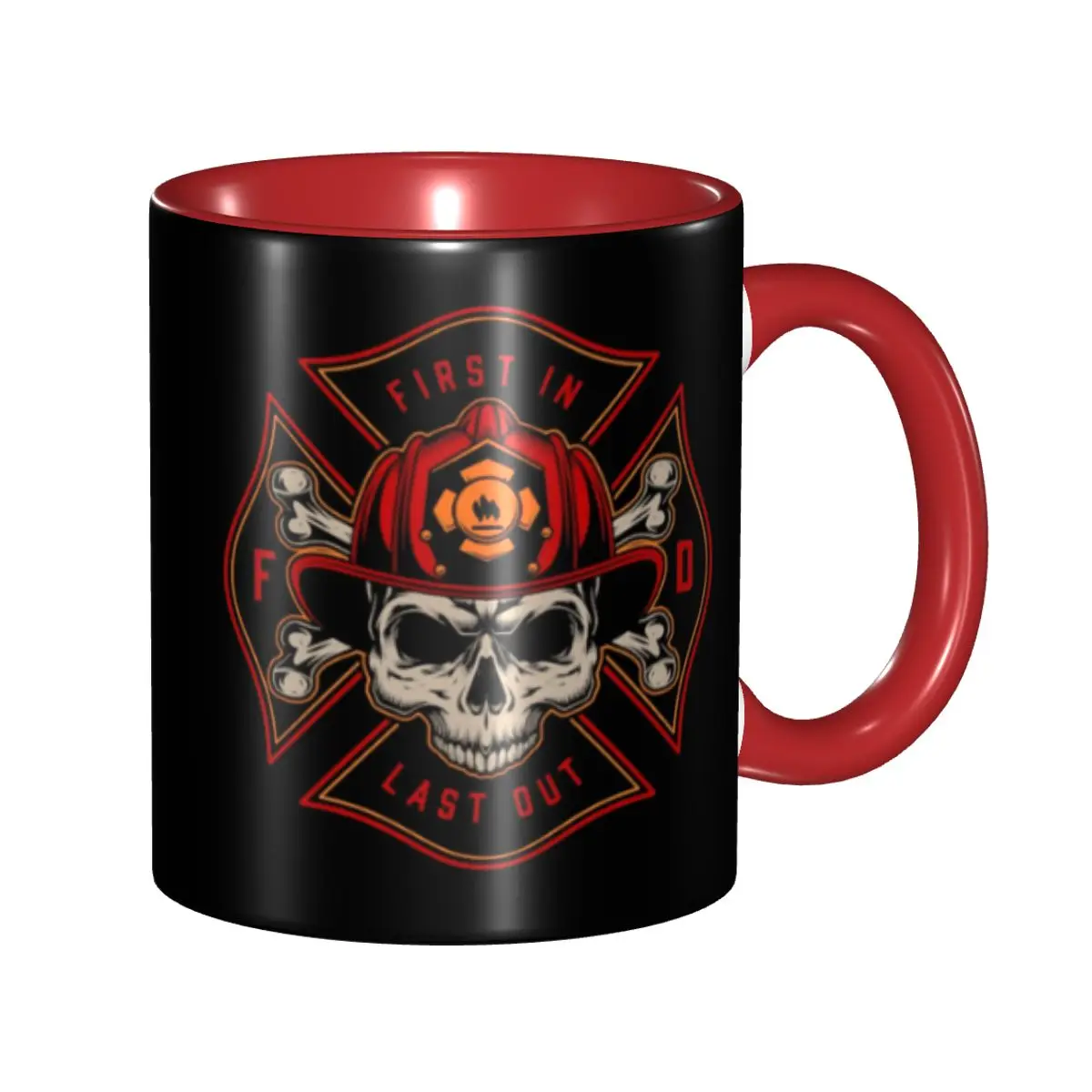 DIY Fire Rescue Fireman Skull Firefighter Ceramic Mugs Personalized Coffee Cups Creative Gift
DIY Fire Rescue Fireman Skull Firefighter Ceramic Mugs Personalized Coffee Cups Creative Gift