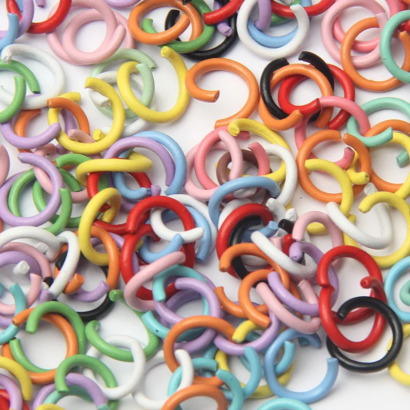 100PCS Colored Paint Closed Open Circle Single Loop Keychain Pendant Connecting Ring DIY Handmade Beaded Material Accessories
100PCS Colored Paint Closed Open Circle Single Loop Keychain Pendant Connecting Ring DIY Handmade Beaded Material Accessories