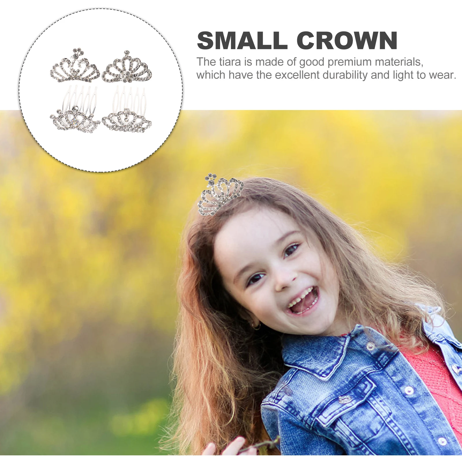 4pcs Childrens Tiara Birthday Crown Girls Headband Hair Accessories Small Rhinestone Elegant Party Photo Comb Design Lightweight
4pcs Childrens Tiara Birthday Crown Girls Headband Hair Accessories Small Rhinestone Elegant Party Photo Comb Design Lightweight