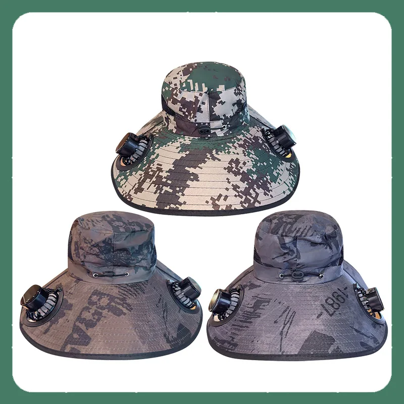 New UV Protection Sun Hat with Solar Fan Adjustable Camouflage Sun Bucket Hat 3 Speeds Breathable Mesh Wide Brim Sun Cap
New UV Protection Sun Hat with Solar Fan Adjustable Camouflage Sun Bucket Hat 3 Speeds Breathable Mesh Wide Brim Sun Cap