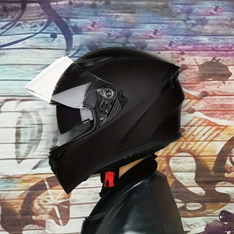Cool & Safe: Matte Black Vintage Motorcycle Helmet - Full Coverage Protection For Men & Women
Cool & Safe: Matte Black Vintage Motorcycle Helmet - Full Coverage Protection For Men & Women