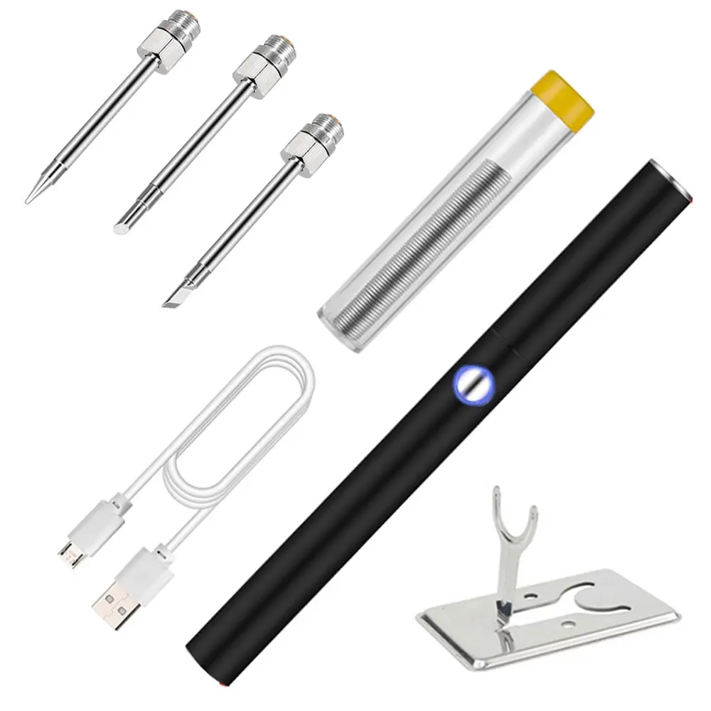 Mini Handheld USB Electric Soldering Iron Kit Rechargeable Household DIY Welding Utility Tool Sets Cordless Soldering Station
Mini Handheld USB Electric Soldering Iron Kit Rechargeable Household DIY Welding Utility Tool Sets Cordless Soldering Station