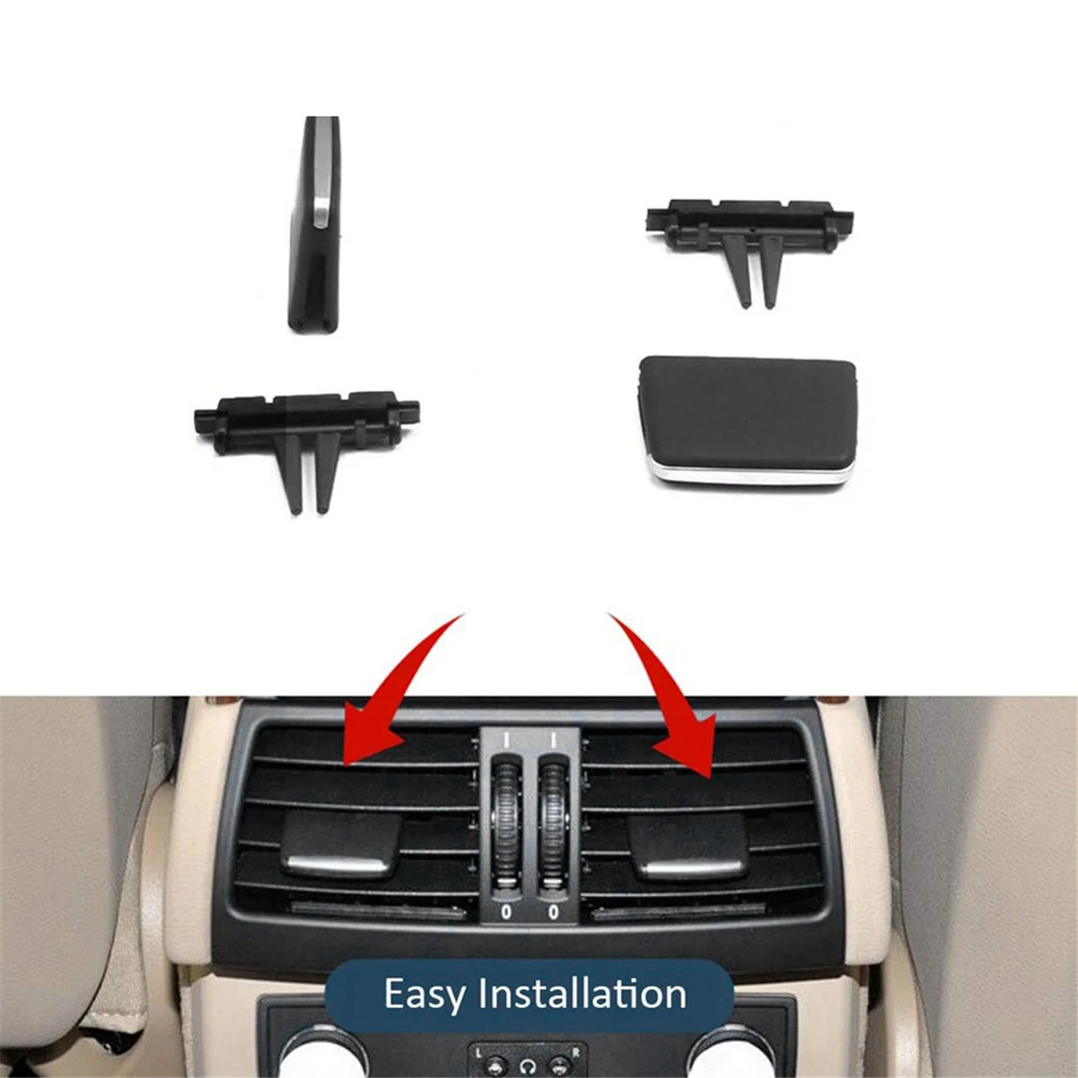 2PCS for BMW X5/X6 Air Vent Outlet Tab Clip, Rear Row Fresh Air Grille Clips for BMW X5 E70 2006-2012, X6 E71 2008-2013JAS
2PCS for BMW X5/X6 Air Vent Outlet Tab Clip, Rear Row Fresh Air Grille Clips for BMW X5 E70 2006-2012, X6 E71 2008-2013JAS
