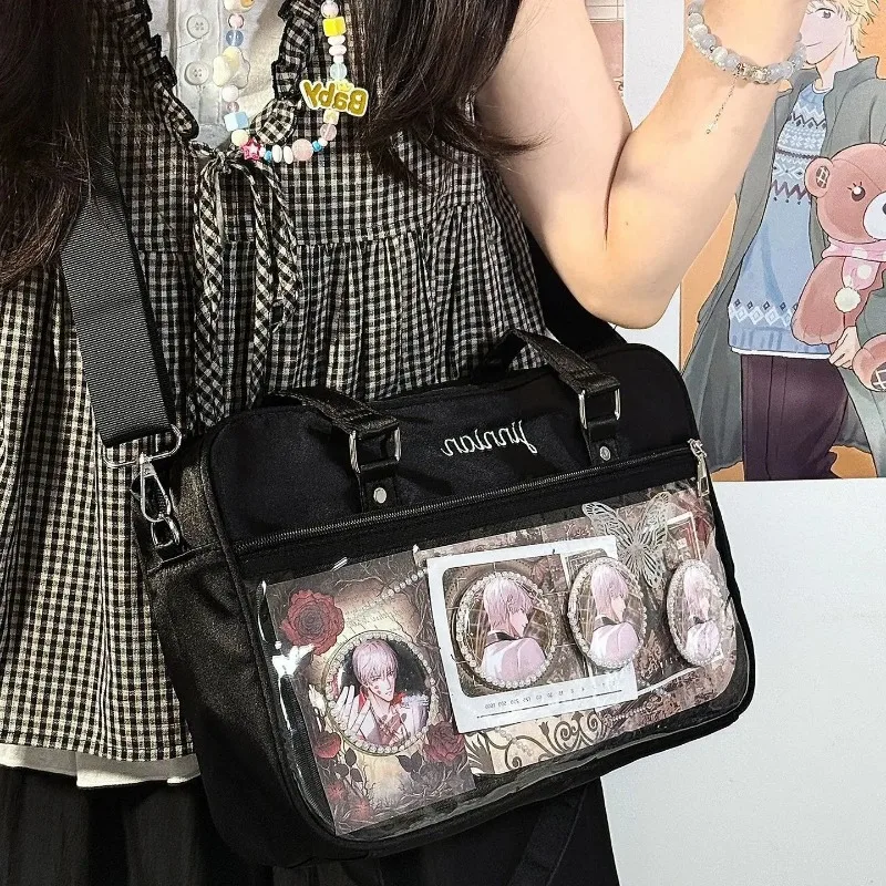 New Fashionable One-shoulder Crossbody Bag Comic Exhibition Handbag Original Sweet Ulzzang Y2K Ita Bag for Women 10cm Doll Bag
New Fashionable One-shoulder Crossbody Bag Comic Exhibition Handbag Original Sweet Ulzzang Y2K Ita Bag for Women 10cm Doll Bag