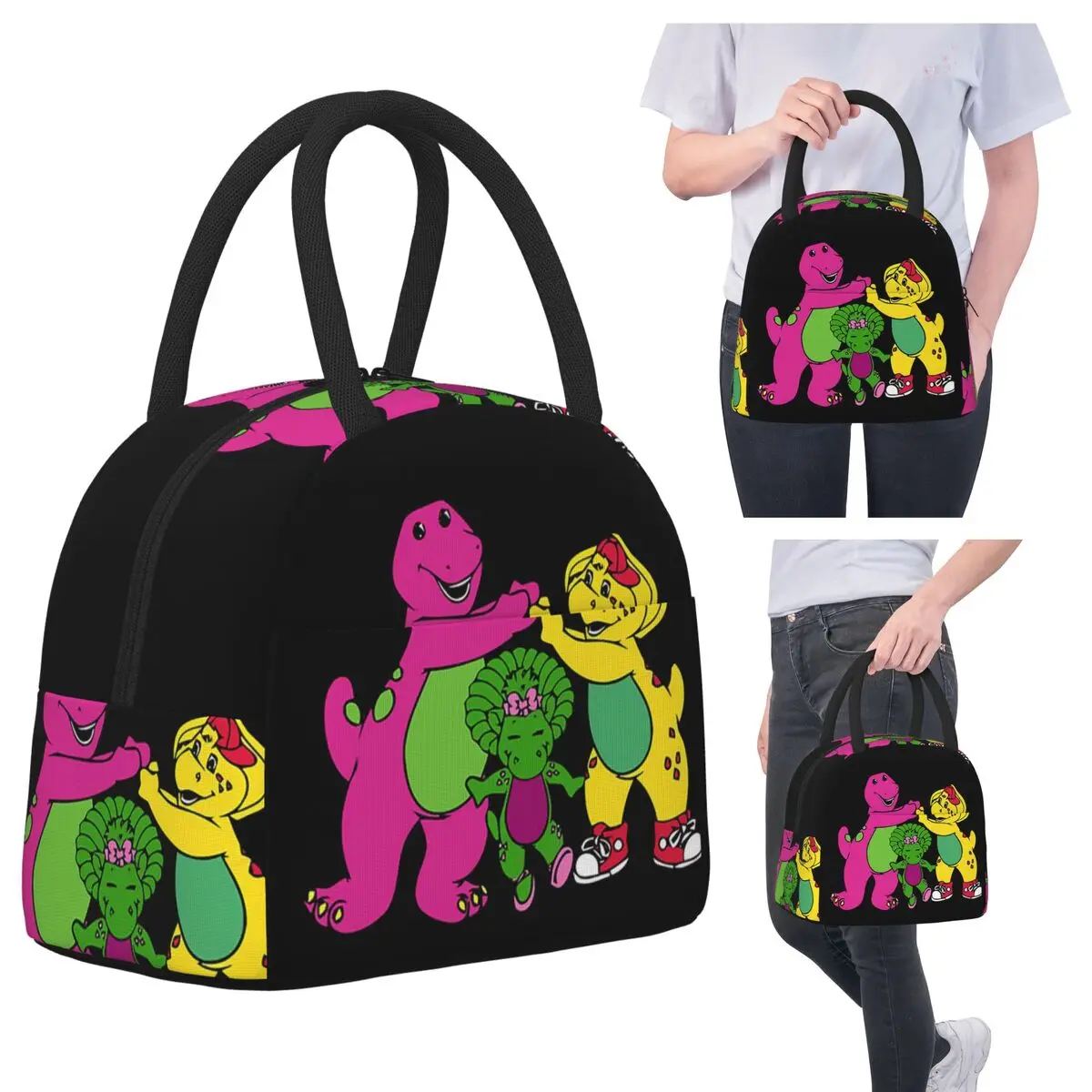 Barney And Friends Lunch Bags Insulated Bento Box Portable Lunch Tote Leakproof Picnic Bags Cooler Bag for Woman Kids Travel
Barney And Friends Lunch Bags Insulated Bento Box Portable Lunch Tote Leakproof Picnic Bags Cooler Bag for Woman Kids Travel